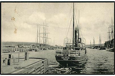 Vejle. S/S Skjold afgår fra havnen. U/no. 