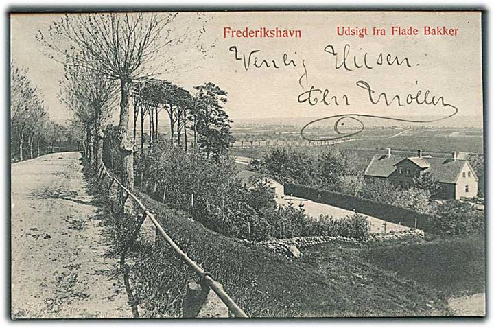 Udsigt fra Flade Bakker, Frederikshavn. Knudstrup u/no. 