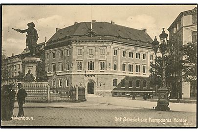 Købh., Østasiatisk Kompagni hovedkontor og Niels Juels statue. N. K. no. 885.