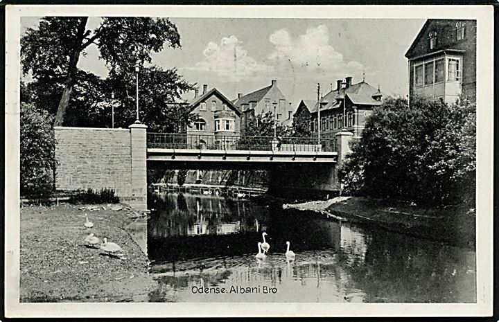 Odense. Albani Broen. Odense Papirforretning, Stenders no. 333.