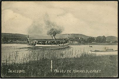 Silkeborg, turistbåd på vej til Himmelbjerget. U/no.