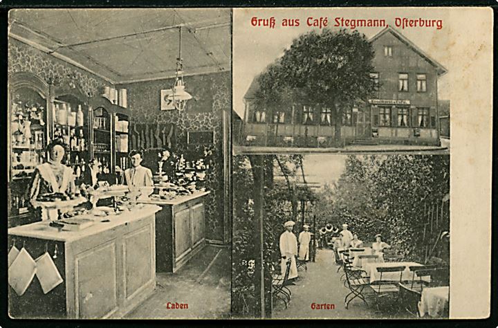 Osterburg, Cafe Stegmann. Döring no. 23414.