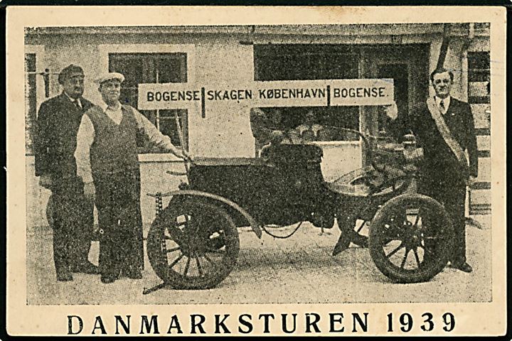 Danmarksturen 1939. Bogense - Skagen - København - Bogense. Bogense Restauratøren til højre. Uden adresselinier. U/no.