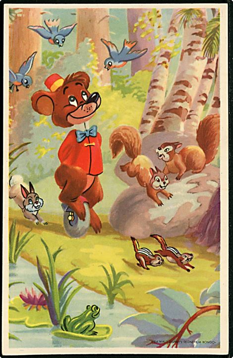 Walt Disney: Cirkusbjørnen Bongo på ethjulet cykel. Elmo u/no.