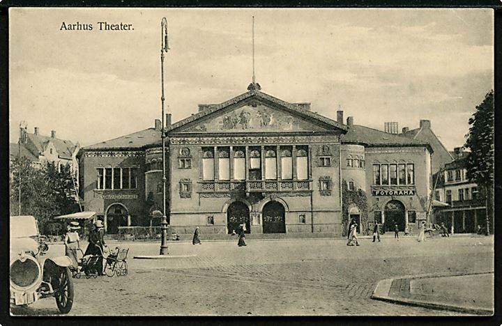 Aarhus, Theater og automobil. H. A. Ebbesen no. 37.