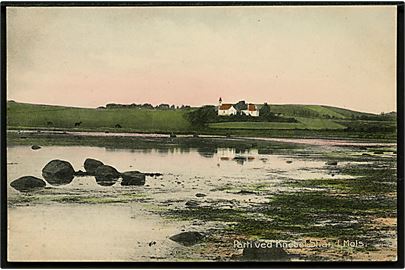 Knebel strand med kirke. H. A. Ebbesen no. 246.