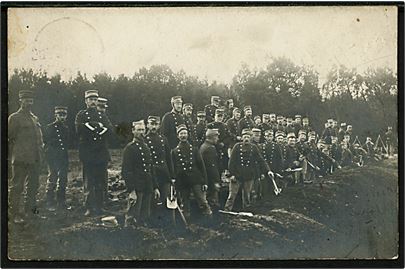 Viborg, soldater graver dækning. Fotokort u/no.