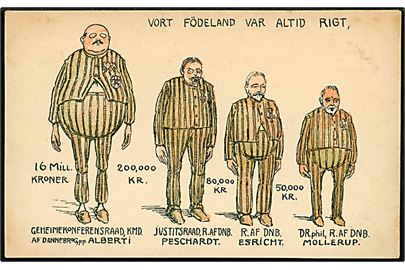 Alberti-sagen. Vort Födeland var altid rigt med 4 bedragere. N. Kirk no. 230.