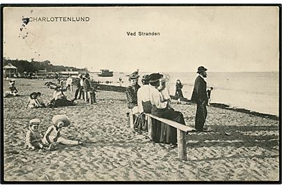 Charlottenlund. Ved Stranden. Stenders no. 3758.