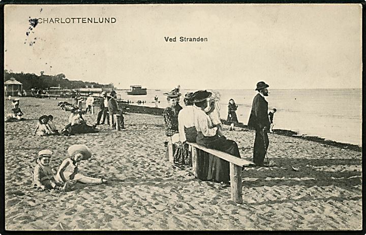 Charlottenlund. Ved Stranden. Stenders no. 3758.