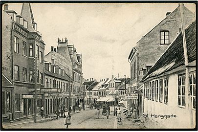 Ringsted. St. Hansgade med mage butikker. Ahrent Flensborg no. 285.