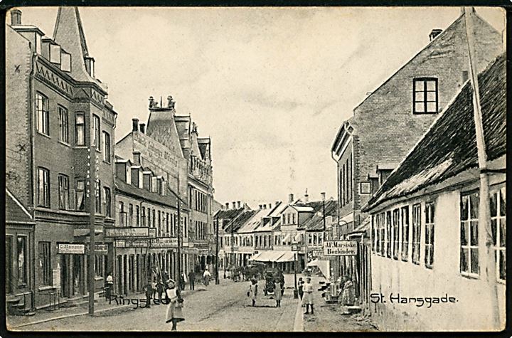 Ringsted. St. Hansgade med mage butikker. Ahrent Flensborg no. 285.