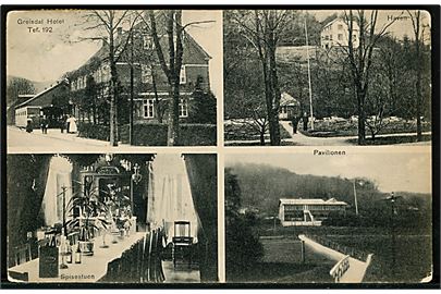 Greisdal Hotel, Haven. Spisestuen og Pavillonen. F.C.M. no. 538.