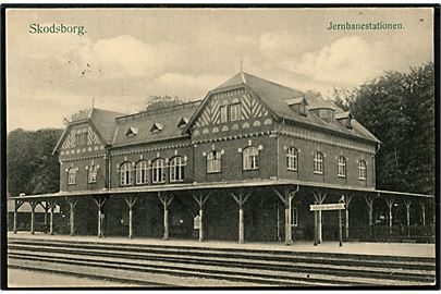 Skodsborg Jernbanestation. Peter Alstrup no. 6208.