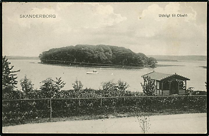 Obelö (Æbelø) ved Skanderborg. Stenders no. 3910.