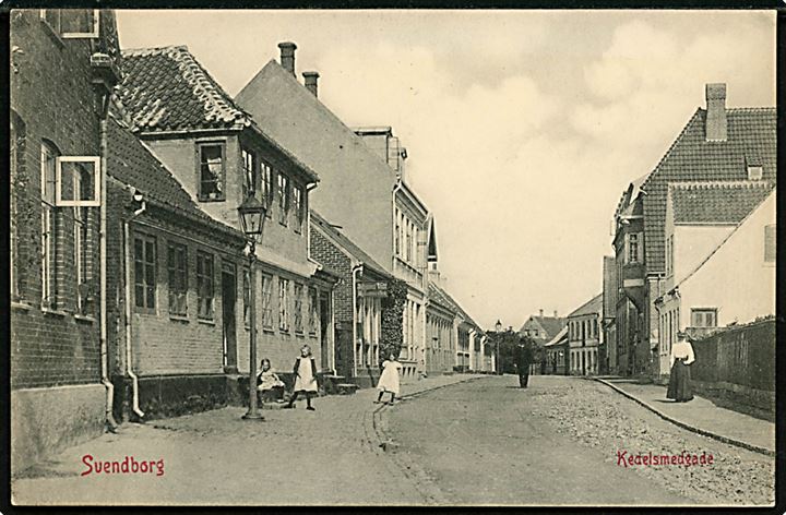 Svendborg. Kedelsmedgade. Warburgs Kunstforlag no. 4614. 