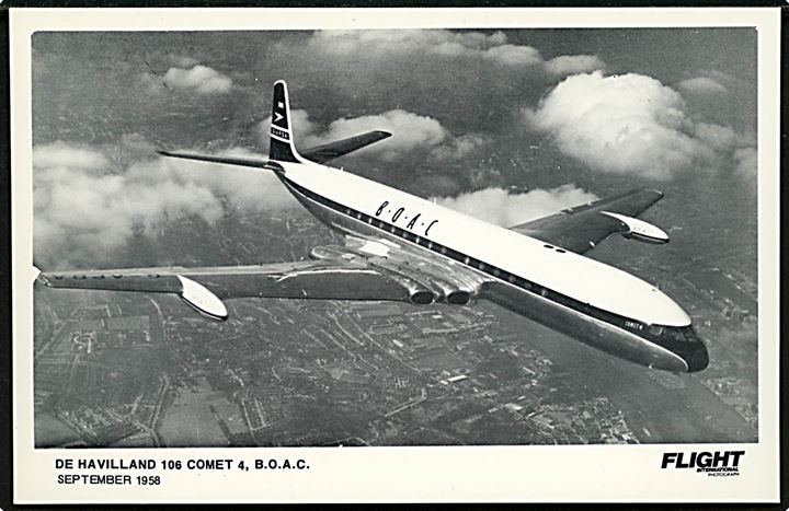 De Haviland 106 Comet 4 fra B.O.A.C. i spet. 1958. Flight International U/no.