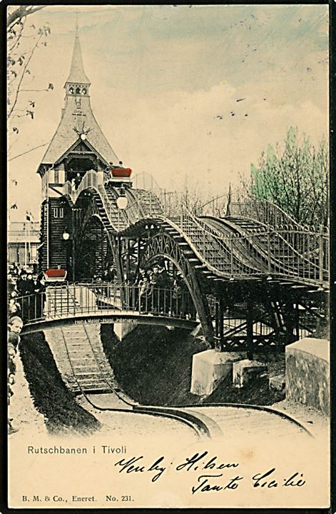 Købh., Tivoli, Rutschbanen. Budtz Müller & Co. no. 231.