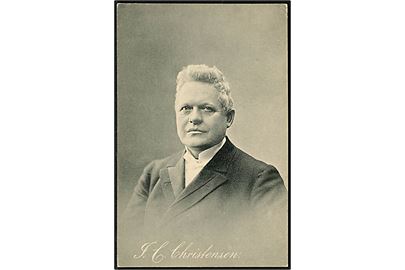 I. C. Christensen, konseilspræsident. U/no.
