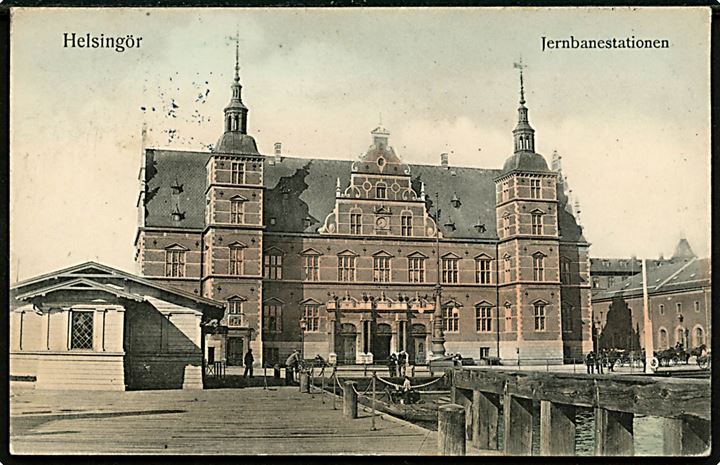 Helsingør, jernbanestation. K. Nielsen no. 144.