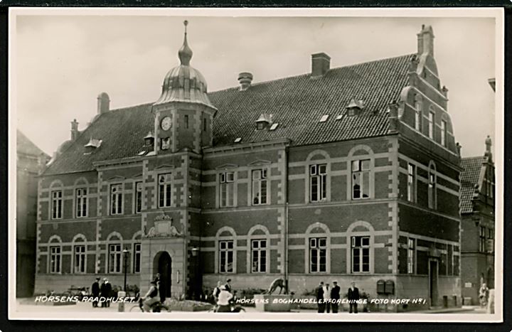 Horsens. Raadhuset. Boghandlerforeningen fotokort no. 1.