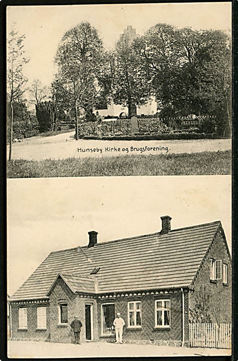 Hunseby kirke og brugsforening. H. Schmidt no. 21695.