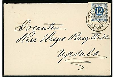 12 öre Ringtype på brev fra Stockholm d. 5.5.1884 til Upsala.