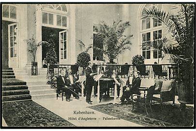 Købh., Hotel d'Angleterre med musik i Palmehaven. Budtz Müller & Co. no. 550.