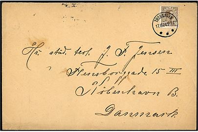 20 øre Chr. X på stort brev annulleret brotype IIIb Thorshavn d. 17.10.1924 til København. Ank.stemplet d. 24.10.1924.