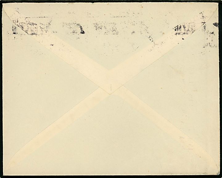 1 mk. Løve i parstykke på brev med håndtegnet flyvemaskine fra Helsinki med Olympiadestempel d.17.2.1940 til Kastrup, Danmark - eftersendt fra Kastrup d. 22.2.1940 til København. Finsk censur.