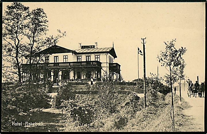 Fiskebæk badehotel. Stenders no. 5857.