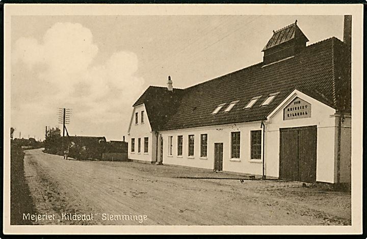 Slemminge, Mejeriet Kildedal. Stenders no. 58358.