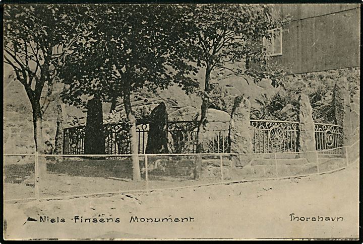 Thorshavn, Niels Finsen Monument. H. N. Jacobsen u/no.