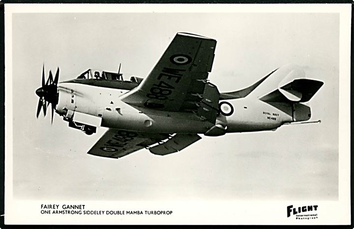 Fairey Gannet fra Royal Navy. Flight International u/no.