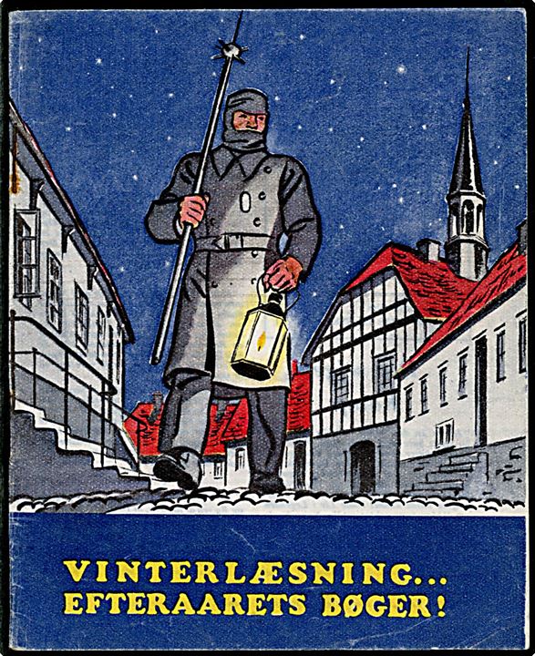 Nedkastet flyveblad. Vi vil vinde no. 8 oktober 1943. Fremstillet af Political Warfare Executive (PWE) og nedkastet af Royal Air Force. 32 sider illustreret hæfte. Formular D.24 med omslag Vinterlæsning efteraarets Bøger!.