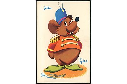 Walt Disney. Musen Bum i uniform, fra Askepot. Fransk reklame fra 50'erne for “Tobler” chokolade. Georges Lang, Paris u/no.