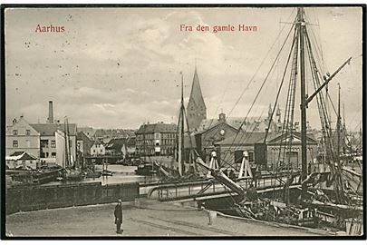 Aarhus. Den gamle Havn. W. & M. no. 963.