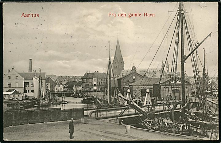 Aarhus. Den gamle Havn. W. & M. no. 963.