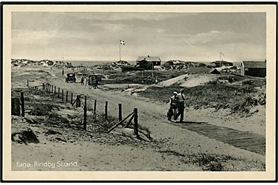 Rindby strand, Fanø. I.N. Hansen - Stenders Fanø no. 609.