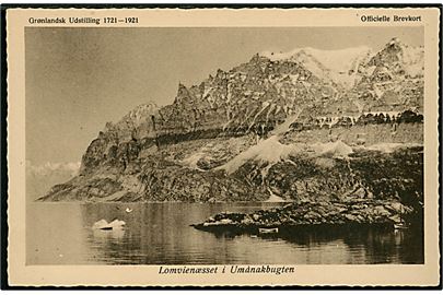 Grønlandsk Udstilling 1721-1921. Lomvienæsser i Umanak Bugten. Foto Dr. Bertelsen, Stenders u/no.