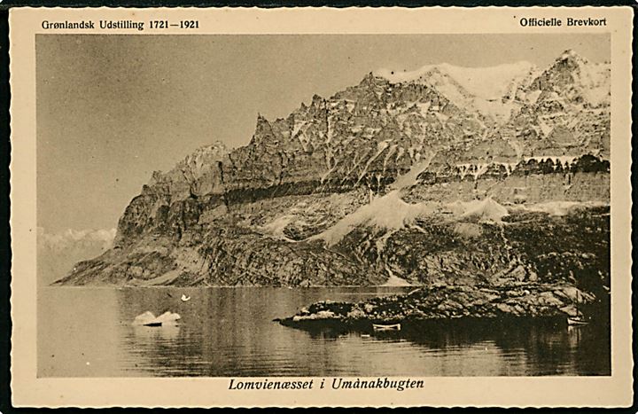 Grønlandsk Udstilling 1721-1921. Lomvienæsser i Umanak Bugten. Foto Dr. Bertelsen, Stenders u/no.