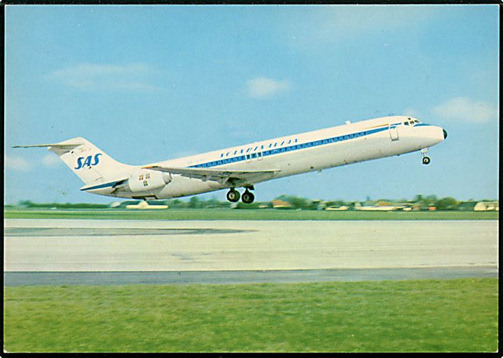 Douglas DC9 Super Jetliner SE-DAO Asgaut Viking fra SAS. Ultra-Offset no. 976028.