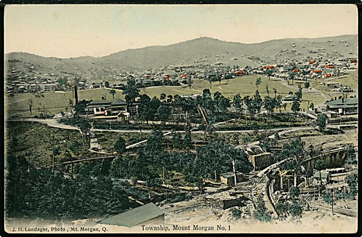 Australien, Queensland, Mount Morgan gold mine. 