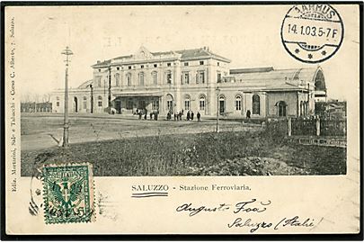 Saluzzo jernbanestation. 