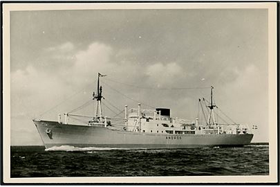 Andros, M/S, DFDS fragtskib. Fotografi 12c18 cm.