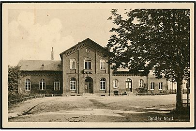 Tønder Nord (Øst) jernbanestation. Stenders Tønder no. 18.