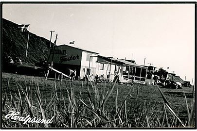 Hvalpsund, Restaurant Faster. U/no. Frankeret med 20 øre Fr. IX annulleret med bureaustempel Fredericia - Ålborg T.58 d. 15.7.1961 til Billund.