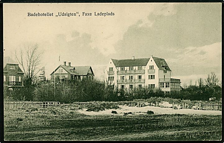 Fakse Ladeplads, Badehotellet Udsigten. L. P. Petersen u/no.