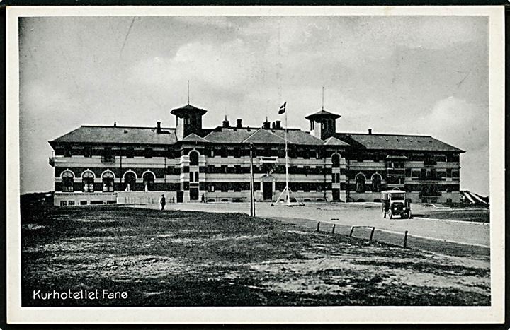 Fanø, Kurhotellet med omnibus. Stenders no. 616.