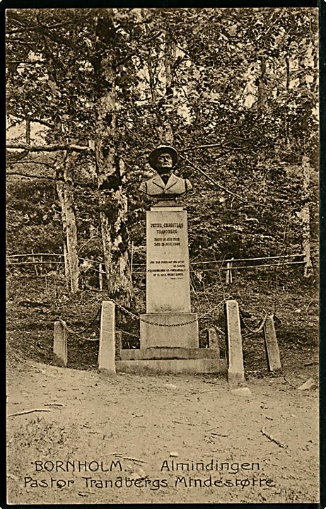 Almindingen, Pastor Trandbergs Mindestøtte. F. Sørensen no. 724.